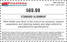 69 99 Firestone Wheel Alignment Coupon