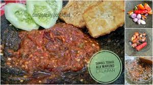 Makan memang kurang lengkap tanpa sambal. Sambel Terasi Ala Warung Lalapan Aduhai Nikmatnya Hehe Modern Id