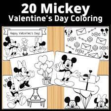 Minnie and mickey mouse are dancing. Mickey Valentine S Day Coloring Pages By The Classy Classroom Vip