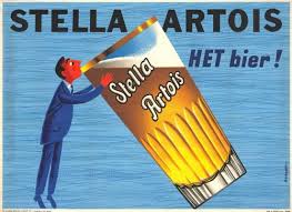 Stella Artois Charles Rohonyi Illustration 1955 Stella Artois Bier Beer Ad