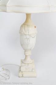 Hulsta table lamp with grey silk shade. Restored Vintage Italian Alabaster And Marble Table Lamp Appleton Antique Lighting