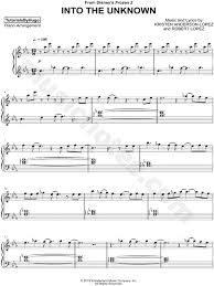You can learn it with our synthesia piano tutorial, or from our official. Tutorialsbyhugo Into The Unknown Sheet Music Piano Solo In Eb Major Download Print Sku Mn0204536