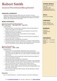 When you're applying for your next gp job, the first thing a prospective employer will read is your cover letter, so you need to make sure it's strong enough to convince them to invite you to an interview. General Practitioner Resume Samples Qwikresume