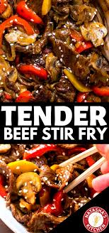 Tender Beef Stir Fry Easy Beef Stir Fry Beef Stir Fry Recipes Beef Recipes Easy