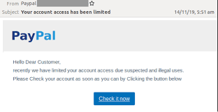 Check spelling or type a new query. Email Scam Spoofs Paypal Once Again Informs Users Their Account Access Is Limited