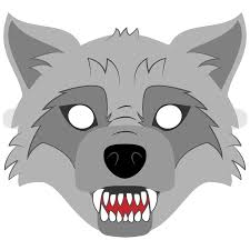 Big Bad Wolf Mask Template Free Printable Papercraft Templates In 2020 Wolf Mask Mask Template Papercraft Templates