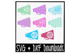 Download Cheer Svg Cheer Monogram Svg Megaphone Cut File By Corbins Svg Thehungryjpeg Com