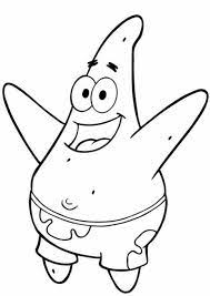 Printable coloring and activity pages are one way to keep the kids happy (or at least occupie. Cartoon Coloring Happy Patrick In Spongebob Printable Coloring Pages Happy Patrick In Spongebob Spongebob Drawings Star Coloring Pages Cartoon Coloring Pages