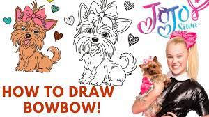 Learn how to draw a cute yorkie! How To Draw Bowbow Jojo Siwa Cute Puppy Step By Step Youtube