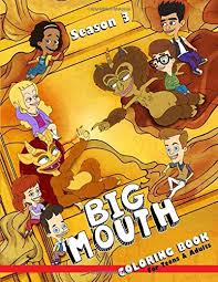 Online coloring pages coloring pages for girls animal coloring pages coloring pages to print free printable coloring pages coloring for kids coloring sheets mund clipart cartoon mouths. Big Mouth Coloring Book Season 3 Glaser Jessi Amazon De Bucher