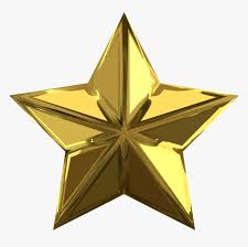 Garland in the form of large transparent stars on a background of colorful beads on ropes. Golden Star Transparent Background Gold Star Hd Png Download Transparent Png Image Pngitem