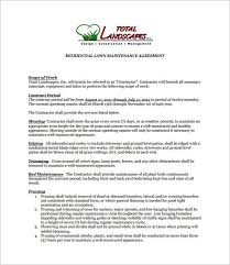 Ms Word Apple Pages Google Docs Free Premium Templates Lawn Service Landscape Maintenance Contract Template