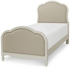 This diy upholstered headboard tutorial gives you everything you need to make your own including printable directions, diagrams, and material list for twin, full, queen unlike other diy upholstered headboard tutorials, this one is not one that is made out of poster board and egg crate foam. Legacy Classic Kids Harmony Victoria Panel Twin Bed With Upholstered Tea Stain Woven Fabric Lindy S Furniture Company Upholstered Beds