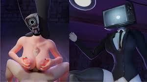 TV WOMAN makes CAMERA GIRL fuck me with her tits. SKIBIDI PORN. God,  forgive me...