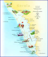 Map of karnataka and kerala. Kerala District Map God S Own Country Kerala