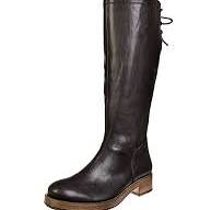 Stiefel schwarz Rindsflankenleder