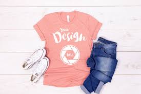 Download Heather Sunset Bella Canvas 3001 Mockup Unisex T Shirt Flatlay Etsy Shirt Mockup Photo Editing Programs Bella T Shirts