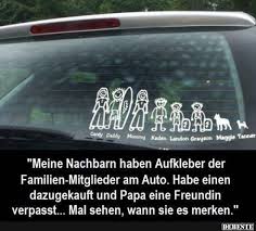 Familienmitglieder Aufkleber Nachbarn Meine Haben Auto Der Ammeine Nachbarn Haben Aufkleber Der Familien Mitglie Lustig Witzige Spruche Lustige Spruche