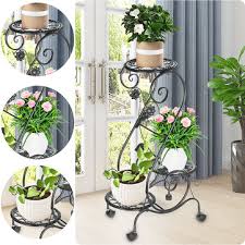 Aliexpress carries wide variety of. 3 Tier S Shape Metal Plant Stand Display Shelf Flower Pot Rack Home Garden Ornaments Decor Rack With Removable Wheel Sale Banggood Com