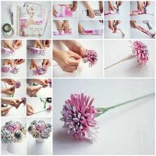Offrir des fleurs en papier crépon: Diy De Belles Fleurs En Papier Les Petits Ateliers De Pouce Et Lina