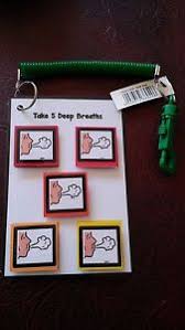 Details About Take 5 Deep Breaths On A Keyring Calm Down Chart Take Out Autism Adhd Sen