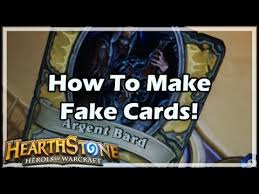 Among many responses two codepens were created. Hearthstone How To Make Fake Cards Youtube