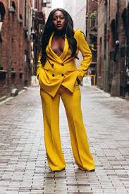 Black And Yellow Suit Girls Progress Not Perfection Friscloset Unique Outfits Black Girl Outfits Progress Not Perfection