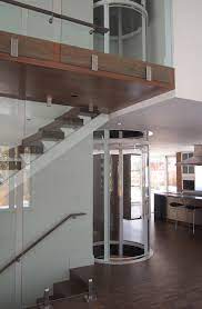 A visilift glass elevator can be retrofit into new or existing homes! File Visilift Visi 58 Round Residential Elevator Jpg Wikipedia