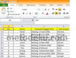 Mengurutkan Data Di Excel Sesuai Abjad