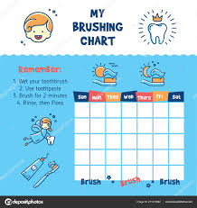 Teeth Brushing Incentive Chart Teeth Cleaning Child Dental