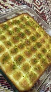 بسبوسة القشطة بالصور من um reem recipe food yummy desserts