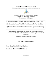 Pdf Comparison Between The Constitution Of Medina And The