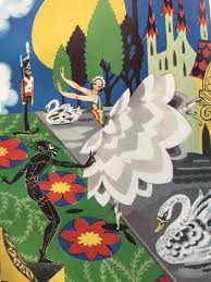 Hans Andersen Fairy Tales With Stunning Full Colour Art Deco Illustrations By Joyce Mercer Sig Colorful Art Art Deco Illustration Black And White Illustration