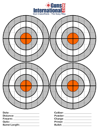 Click on any target, and a larger pdf version of that same target will open in a new tab or window for you to save or print. Printable Targets