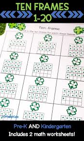 Ten Frames 1 20 Prek Kindergarten Math Worksheets Ten Frames Kindergarten Kindergarten Math Worksheets Ten Frame Activities