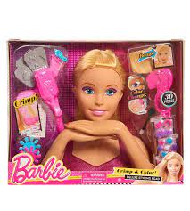 Avec cette jolie tête à coiffer et à maquiller les enfants vont laisser libre cours à leur imagination. Barbie Tete A Coiffer Giochi King Jouet Maroc