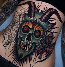 The design vary but the most common one is the picture of a mother elephant holding the trunk of her baby. 27 Best Creative And Unusual Demon Tattoo Designs