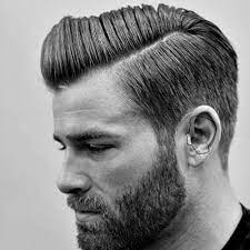 Men S Straight Hairstyles Hard Side Part With Beard Beautyhairstyles Manner Frisur Kurz Frisur Dicke Haare Haar Styling