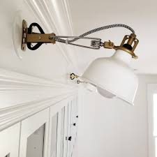 How To Hardwire A Plug In Sconce This One Is From Ikea Kitchen Lighting Design Ikea Sconce Diy Lighting