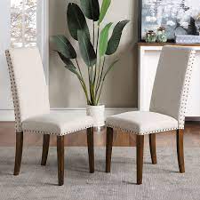 Add stylish comfort to your dining room interior with the legacy dining chair. Upholstered Dining Chairs With Nailhead Trim Off 70