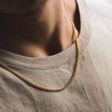 Cuban mini custom tennis necklace. Gold Cuban Link Chain Rosegold Black