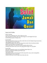 Serta solat fadhu maghrib dengan isyak dan sebaliknya. Legacy Secret Trading