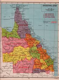Sale Queensland Australia Map 1940s Vintage By Thestoryofvintage Australia Map Queensland Australia Map