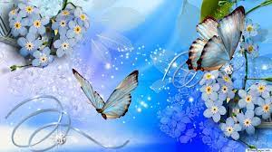 Full Screen Desktop Wallpaper Free Download Http Hdwallpaper Info Full Screen Desktop Wallpap Blue Flower Wallpaper Flower Wallpaper Unicorn Wallpaper Cute
