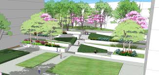 Landscape Design Perspective University Park Modern Landscape Ramp Design Landscape Corridor And Entryway Garden S Landscape Model Ramp Design Landscape