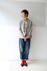 襟付きダブルjk 日々の服 シニアファッション 服 ファッション