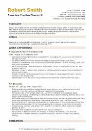 Resume format pick the right resume format for your situation. Associate Creative Director Resume Samples Qwikresume