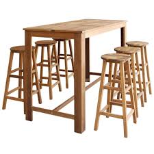 Buy top selling products like forest gate™ arvada acacia wood outdoor side table and forest gate arvada acacia wood outdoor dining table. 7 Pieces Wooden Dining Table Set Netpartners
