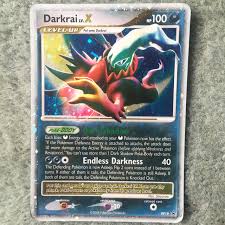 How does the holo transfer work? Darkrai Pokemon Card Rare Shiny Holo Card Condition Depop