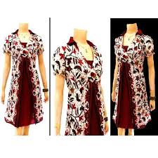 Check spelling or type a new query. Dress Batik Dengan Model Kerah Kemeja Lengan Pendek Kerut Di Ujung Bross Bunga Di Dada Kerut Belakang Ukur Busana Batik Model Pakaian Wanita Pakaian Wanita